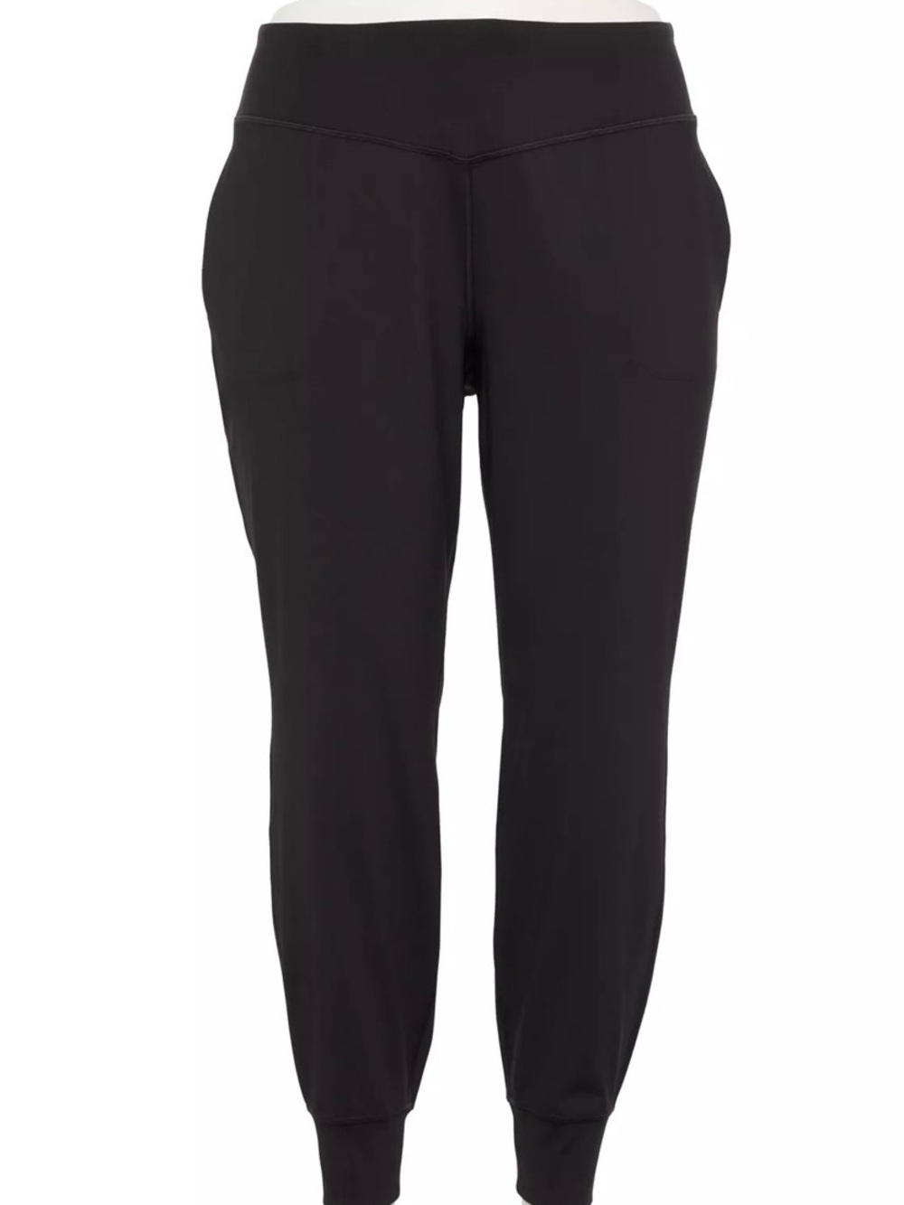 tek gear Women's Black Jogger Pants with Side Pockets